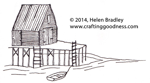 Thoughts On Drawing Old Wooden Houses Crafting Goodness