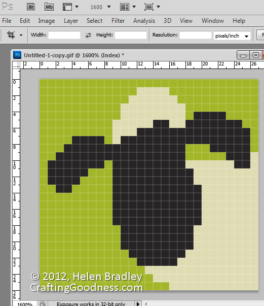 Use Photoshop to resize a Knitting Pattern | Crafting Goodness